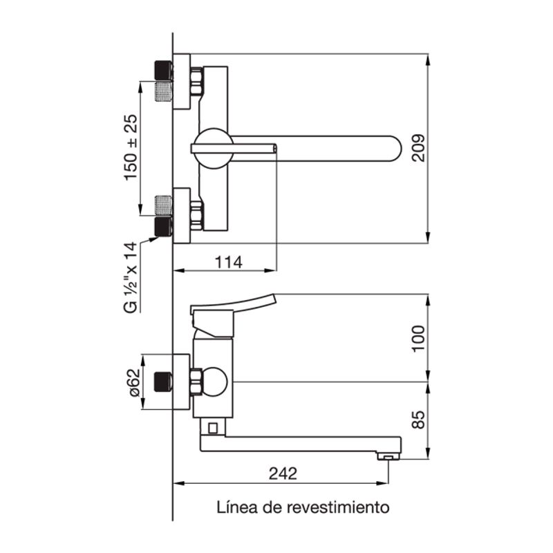 Griferia-para-Cocina-de-pared-Monocomando-Libby-FV-0406-39