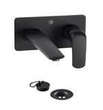 Griferia-Lavatorio-Monocomando-Pared-Epuyen-Negro-FV-L2-0206