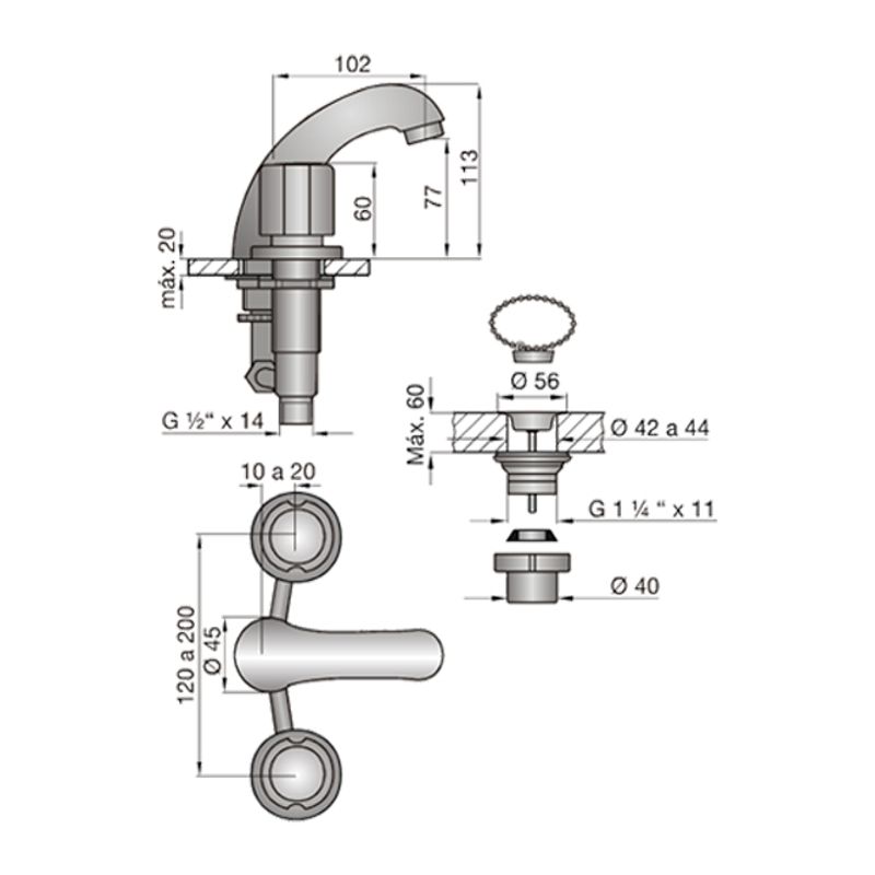 Griferia-Lavatorio-Allegro-FV-0207-15