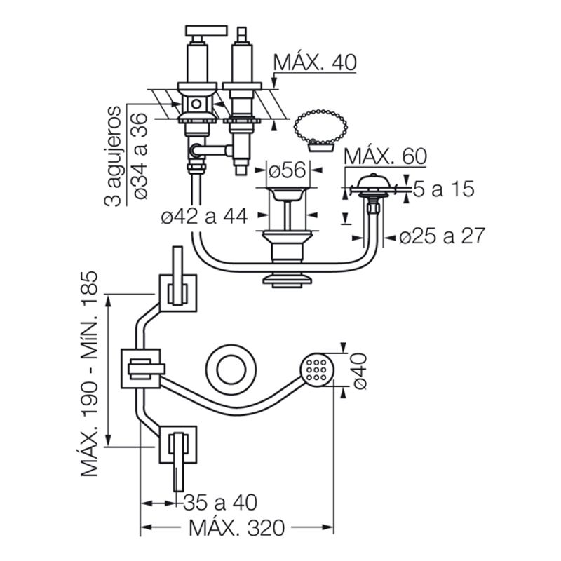 Griferia-Bidet-Dominic-Lever-Fv-0295R-85L