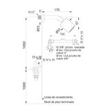 Griferia-Ducha-sin-transferencia-Newport-Plus-FV-0109-B2P