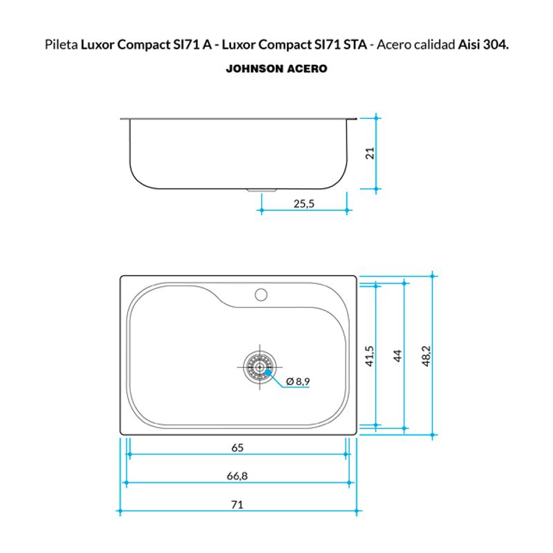 Pileta-Simple-Luxor-SI71-Sta-Johnson-71x482x21cm-con-Orificio