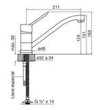 Griferia-Cocina-Monocomando-Newport-FV-0411.01-B2