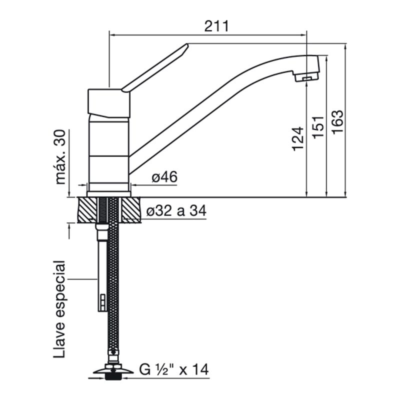 Griferia-Cocina-Monocomando-Newport-FV-0411.01-B2