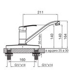 Griferia-Cocina-Monocomando-Arizona-FV-0411.03-B1