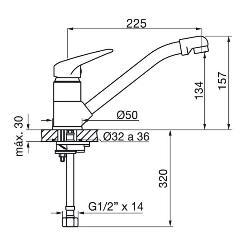 Griferia-Cocina-Monocomando-Alabama-FV-27-411.04