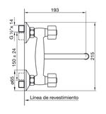 Griferia-Cocina-Arizona-Plus-de-pared-FV-0409-B1P