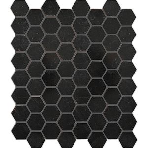 Mosaico Power Play Hexa Negro Piu 26x30cm (unid)