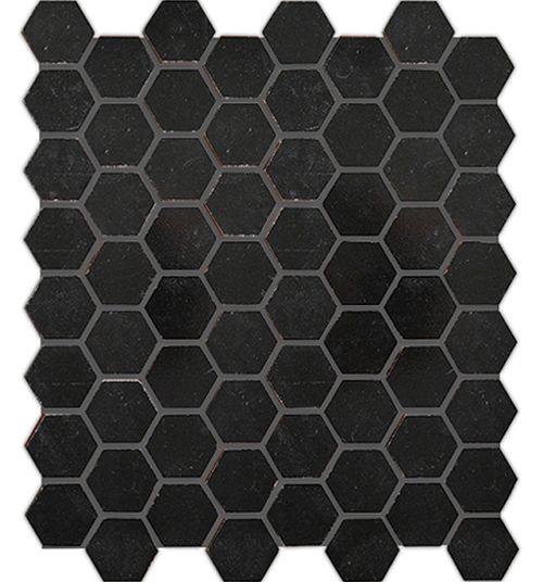 Mosaico Power Play Hexa Negro Piu 26x30cm (unid)