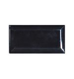 Azulejo-Brick-Soft-Biselado-Piu-75x15cm-Negro