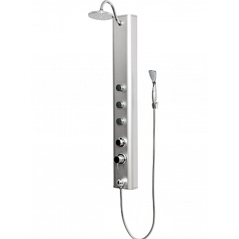 Columna-de-ducha-Praga-Gorena-Agua-18x125cm-plata-PVC-3-jets
