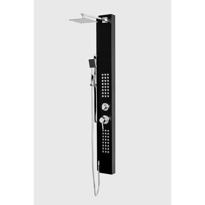 Columna-de-ducha-Hawai-Gorena-Agua-20X150cm-negro-aluminio-2-jets