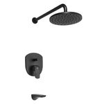 Griferia-Ducha-Monocomando-Baño-Epuyen-FV-L2-0106-Negra