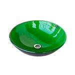 Bacha-Apoyo-Baño-Redonda-Verde-Manzana-Bizantina-42x42cm-271VM