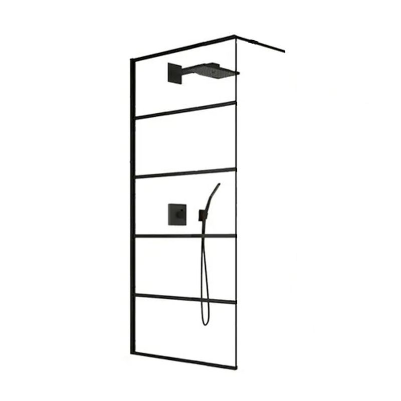 Mampara-Fija-Black-Con-brazo-soporte-Gorena-80x200cm-8mm-Negra-SC80NT