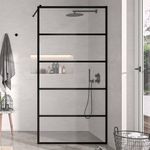 Mampara-Fija-Black-Con-brazo-soporte-Gorena-80x200cm-8mm-Negra-SC80NT