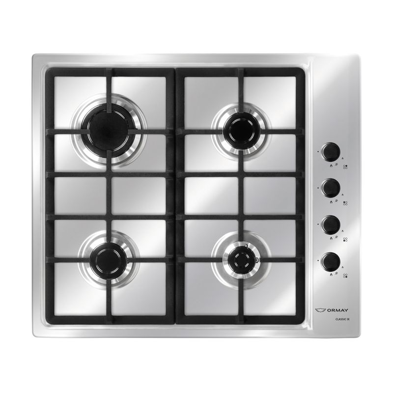 Anafe-Carmin-IX-Ormay-Multigas-2-H-Encendido-Aut.-Acero-Inox.