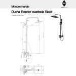 Griferia-Ducha-Cuadrada-H-D--07307-122H--Negro-Exterior