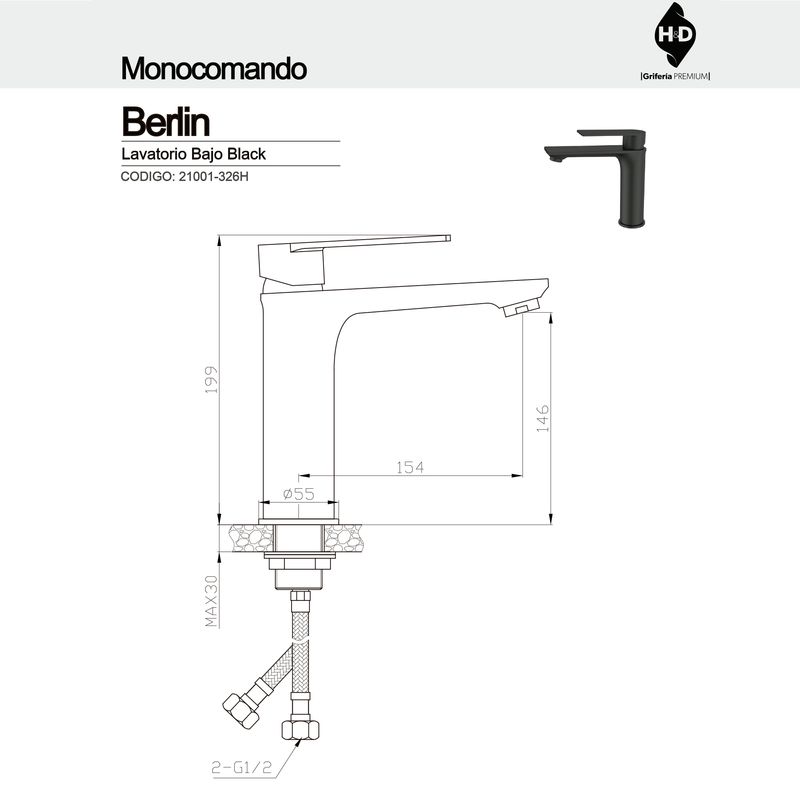 Combo-Griferias-Baños-Berlin-H-D-3-piezas-21078-21009-21001-326H