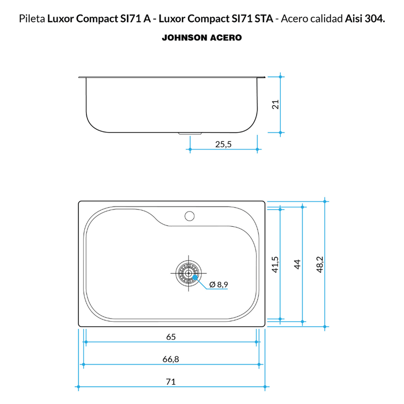 Pileta-Bacha-Simple-Cocina-Johnson-LUXOR-COMPACT-SI71A-71x482x21_2