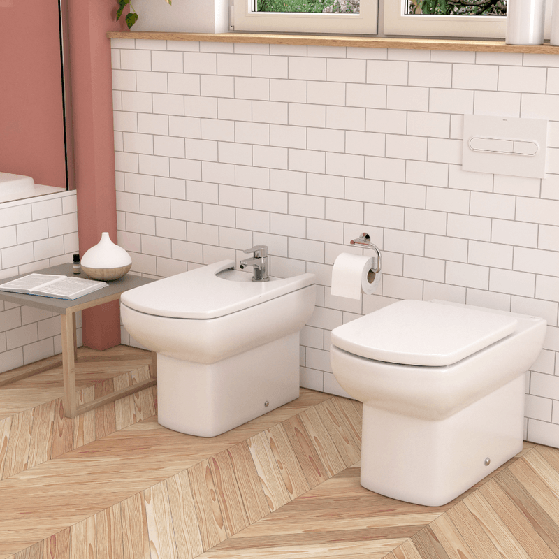 Juego-Inodoro-Corto-Bidet-3-Orificios-Dama-Senso-Roca-Blanco_4