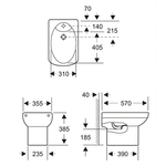 Juego-Inodoro-Corto-Bidet-3-Orificios-Dama-Senso-Roca-Blanco_3
