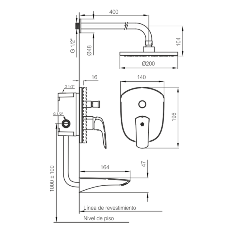 Combo-Baño-Griferia-Monocomando-Epuyen-FV-Lavatorio-Bidet-Ducha--181_189_106-L2-