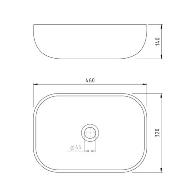 Bacha Rectangular Negra Peirano Plano.png